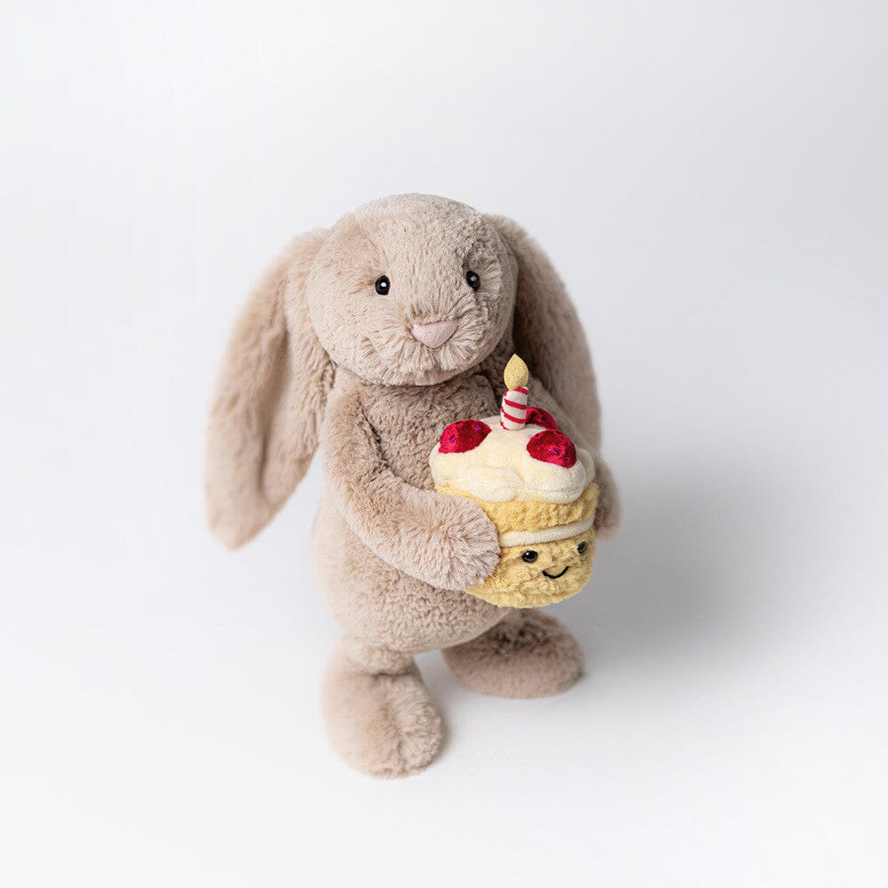 Beige Birthday Bunny