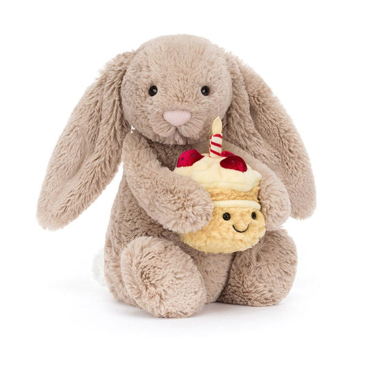 Beige Birthday Bunny
