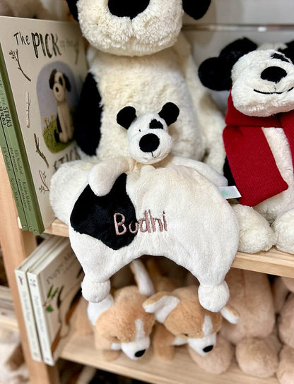 Comforter | Bashful Black & Cream Puppy